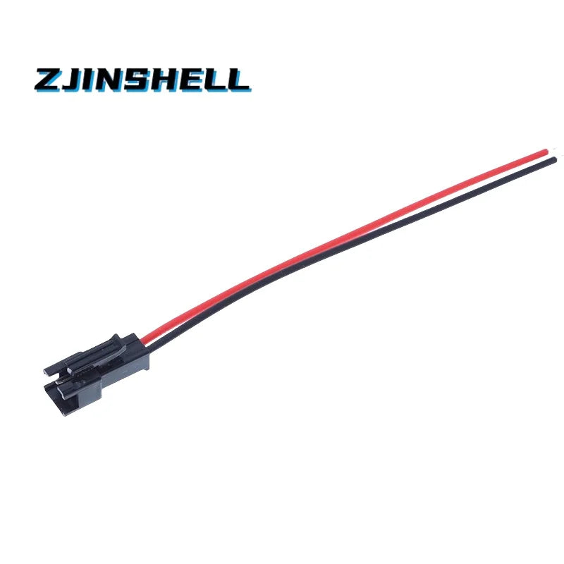 10pcs/5Pairs 10cm Long JST SM 2Pins Plug Male to Female Wire Connector cable pigtail Plug 2pin