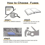 100/180 Piece Automotive Fuse Set, Complete Range of Current Specifications. Color-Coded Amperage for Quick Identification; High-Quality Conductive Metals with Good Conductivity and Sensitive Melting Properties. Transparent C