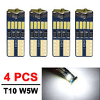 2/4/10/50 PCS T10 W5W LED Bulb CANBUS 12V 4014-15SMD 6500K White Car Interior Dome Door Courtesy  Glove Box License Plate Lights
