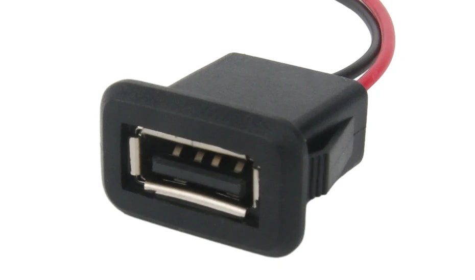 1-10pcs 2 Pin 4 Pin USB 2.0 Female Power Jack 2P 4P USB 2.0 Charging Port Connector Data Interface with Cable USB Charger Socket