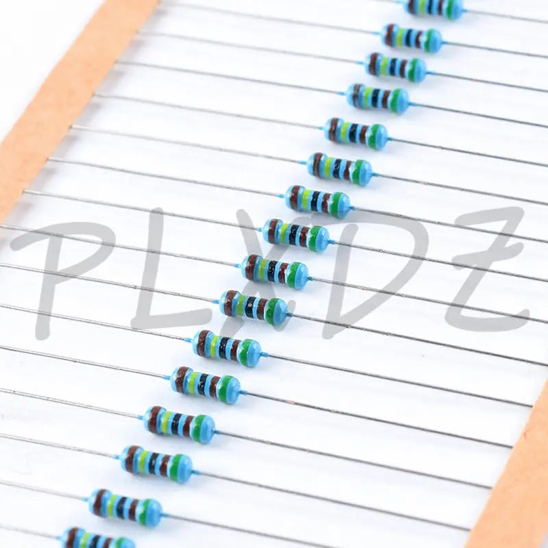 100pcs 1/4W 0R-22M 1% Metal Film Resistor 0.25W 30 33 36 39 43 47 51 56 62 68 75 82 91 100 110 120 130 150 160 180 200 220 R ohm