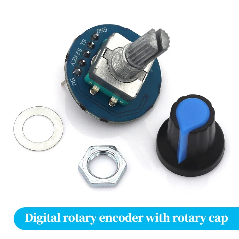 1/5/10Pcs 360 Degrees EC11 Rotary Encoder Module For Arduino Brick Sensor Switch Development Board KY-040 With Pins Liludin