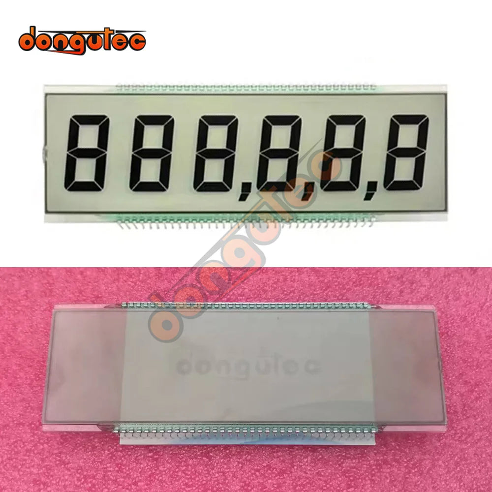 70PIN Gaso line Panel Board 7 Digit Glass Segment LCD Gilbarco Display 6 Digits LCD Screen for Tatsuno Fuel Dispenser Pump