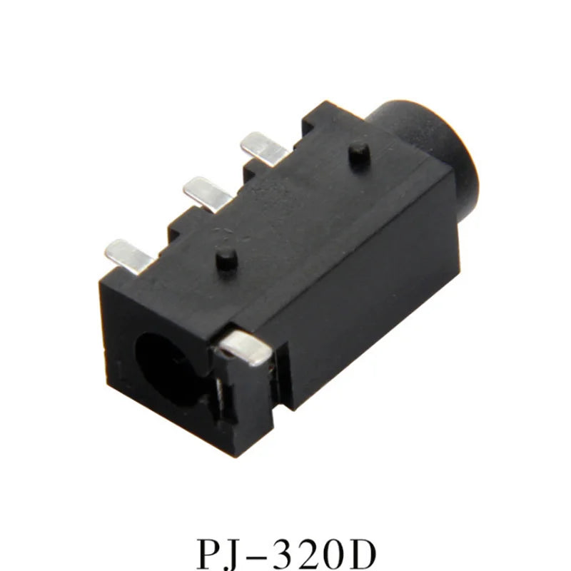 10/100Pcs PJ-320D 3.5mm Headphone Female Jack Audio SMD SMT Connector 3.5mm 4 Pin Headphone Socket Interface Connectors