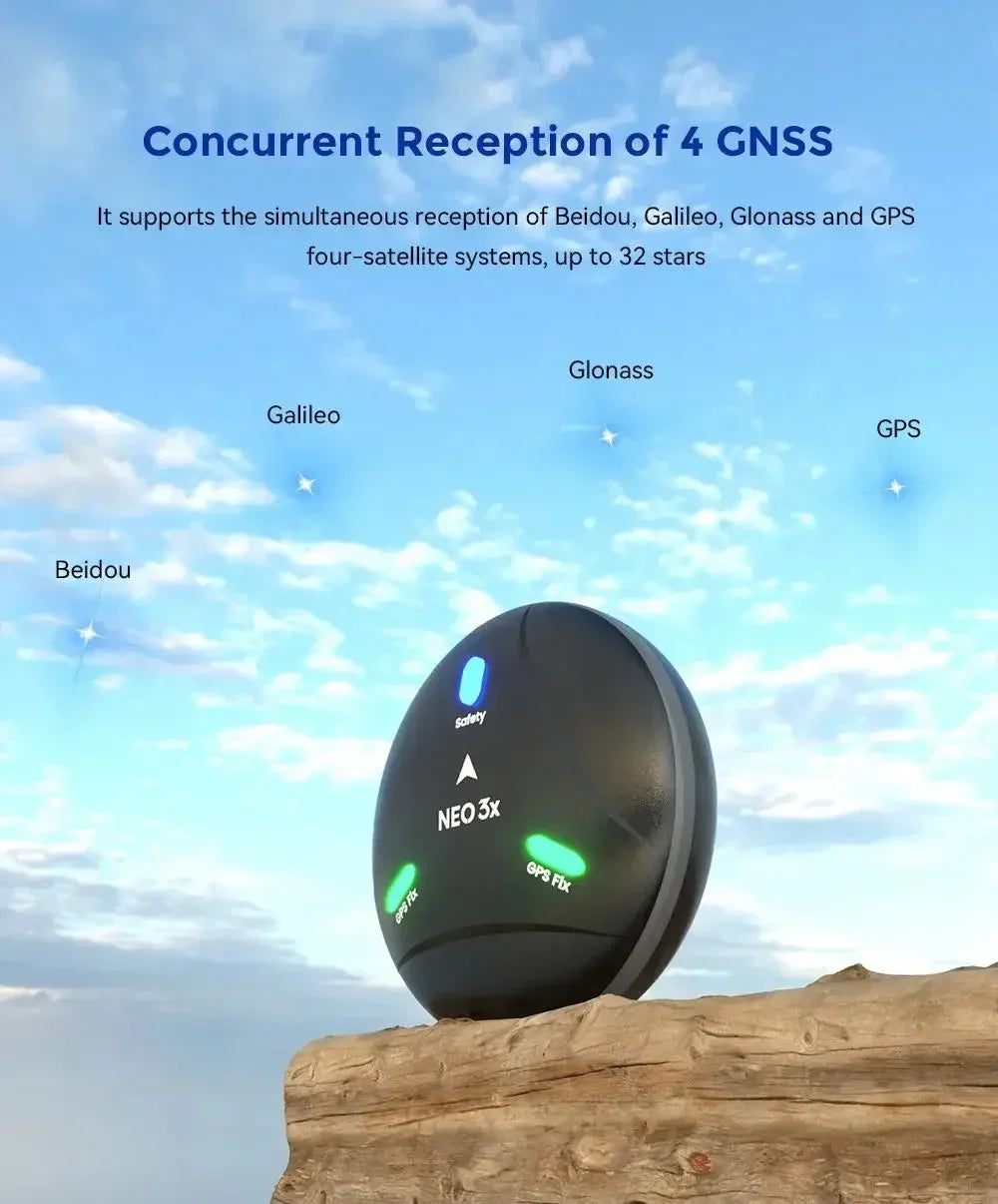 CUAV CUAV New NEO 3X GPS Module U-BLOX M9N GNSS DroneCAN RM3100 Compass IP66 Waterproof For PX4 ArduPilot UAV Controller