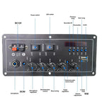 15w+15w Audio Amplifier Board USB Radio Support Dual Microphone Bluetooth Amplificatore Subwoof for Speaker 12V 24V 220V-PZZW