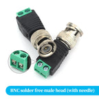 2PCS DC 12V Male Female BNC Connectors 5.5*2.1mm/2.5mm Welding-Free Power DC Plug Adapter Jack Sockets For LED Strip CCTV Camera