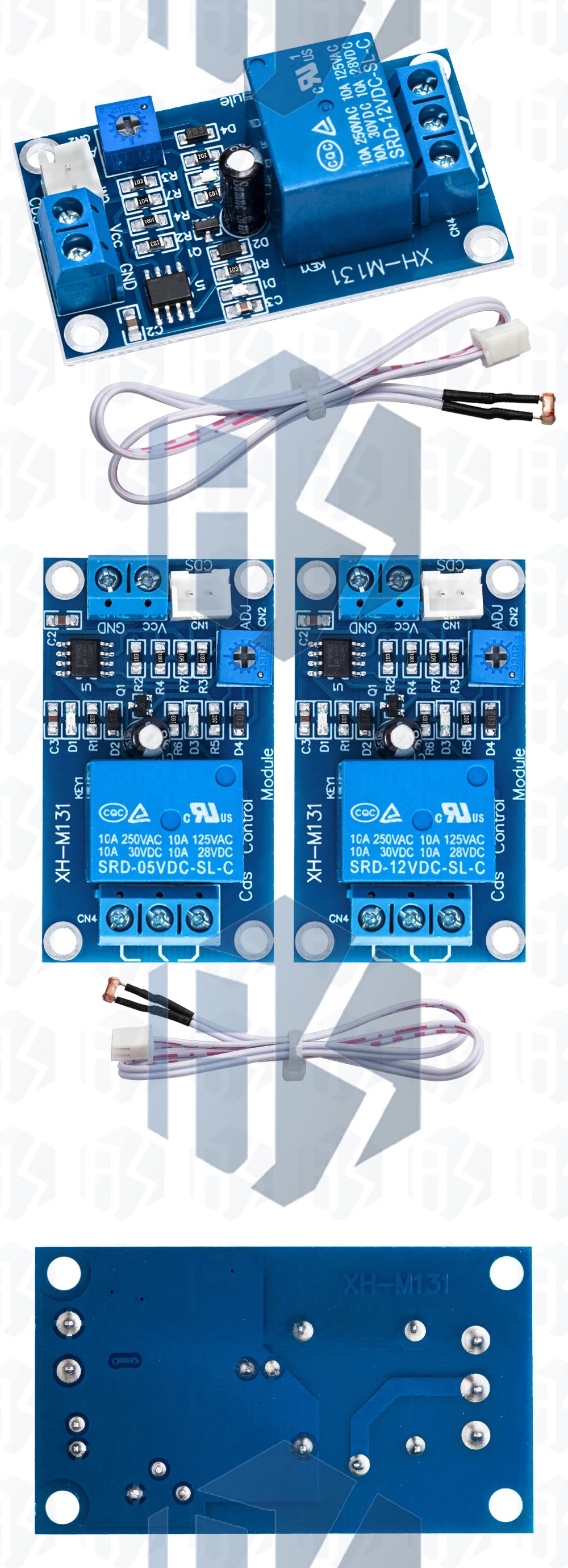 BS XH - M131 DC 5V/12V Photoresistor Relay Module - 10A Light Control with Automatic Brightness Detection
