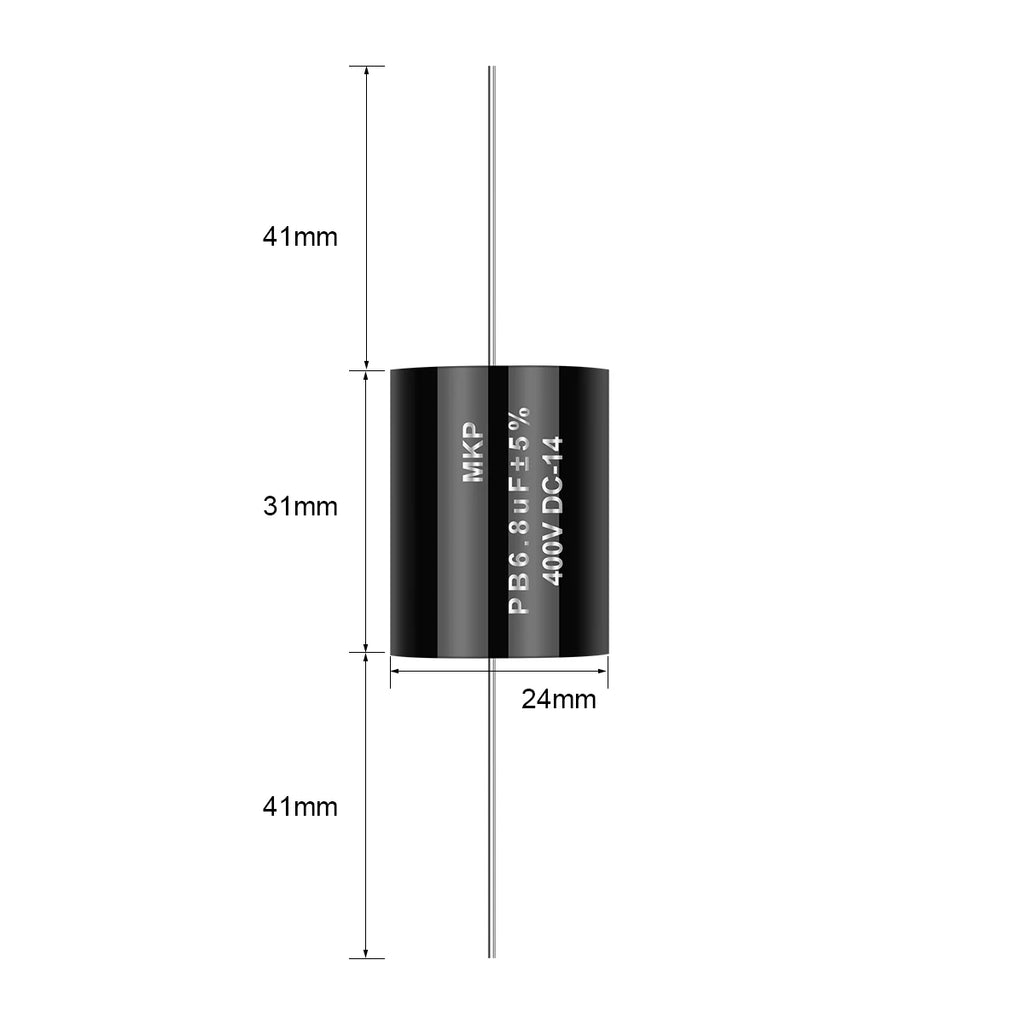 2Pcs MKP Series Audiophile Frequency-Divided Audio Capacitor Divider 400V 0.1uF-47uF Speaker Audio