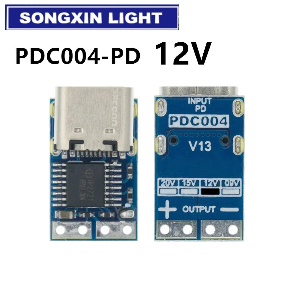 Type-C PD decoy module PD2.0 PD3.0 to DC DC trigger extension cable QC4 charger 9V 12V 15V 20V Fast Quick Charger PDC004