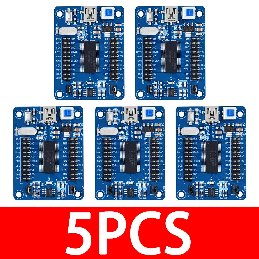 1~5PCS EZ-USB FX2LP CY7C68013A USB Core Board Development Board USB Logic Analyzer With I2C Serial SPI Interface Module Mini USB