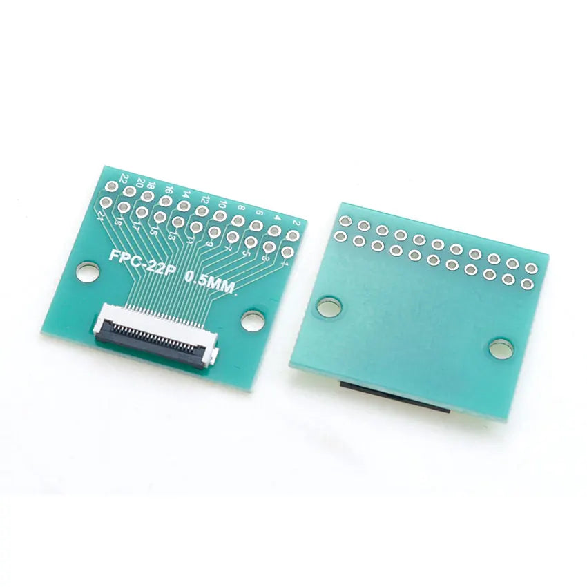 4P/6P/8P/10P/12P/14P/15P/16P/18P/20P/22P/24P/26P/30P/34P/80P FPC/FFC Flexible Cable Adapter Board 0.5mm SMT To 2.54mm Connector
