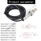 Capacitive Liquid Level Sensor 6mm Detection Distance NPN PNP NO NC Output Types for Level Measurement