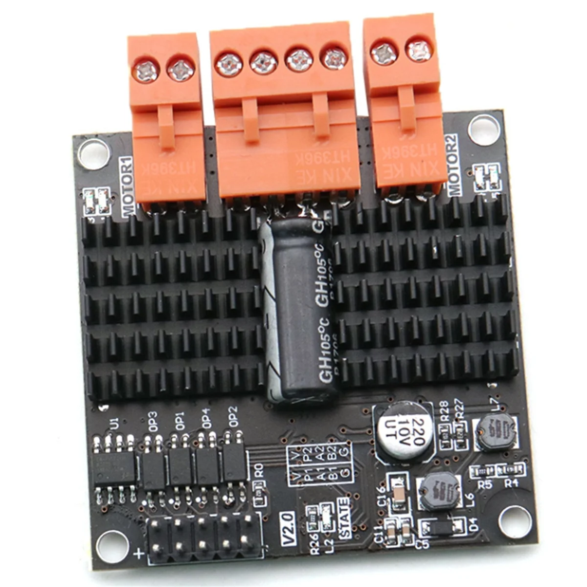 12V/24V 12A Dual Channel DC Brushed Motor Driver Module H-Bridge PWM Surpasses L298N BTS7960 10A