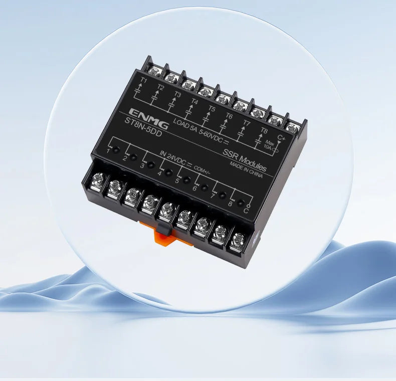 Optically Isolated Multi-Circuit Solid State Relay Module 24V DC Control DC DIN-Rail Module 220V AC PLC Output Amplifier Control