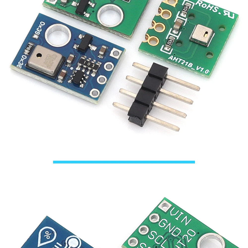 AHT10 AHT20 AHT21 High Precision Digital Temperature Humidity Sensor Measurement Module I2C Communication Replace DHT11 SHT20