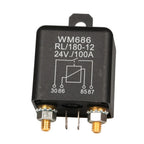 12/24V 100/200A Universal Battery Switch Relay Start 4 Pin Dual Battery Isolator Relay Current Start Relay Normal Open Car Relay