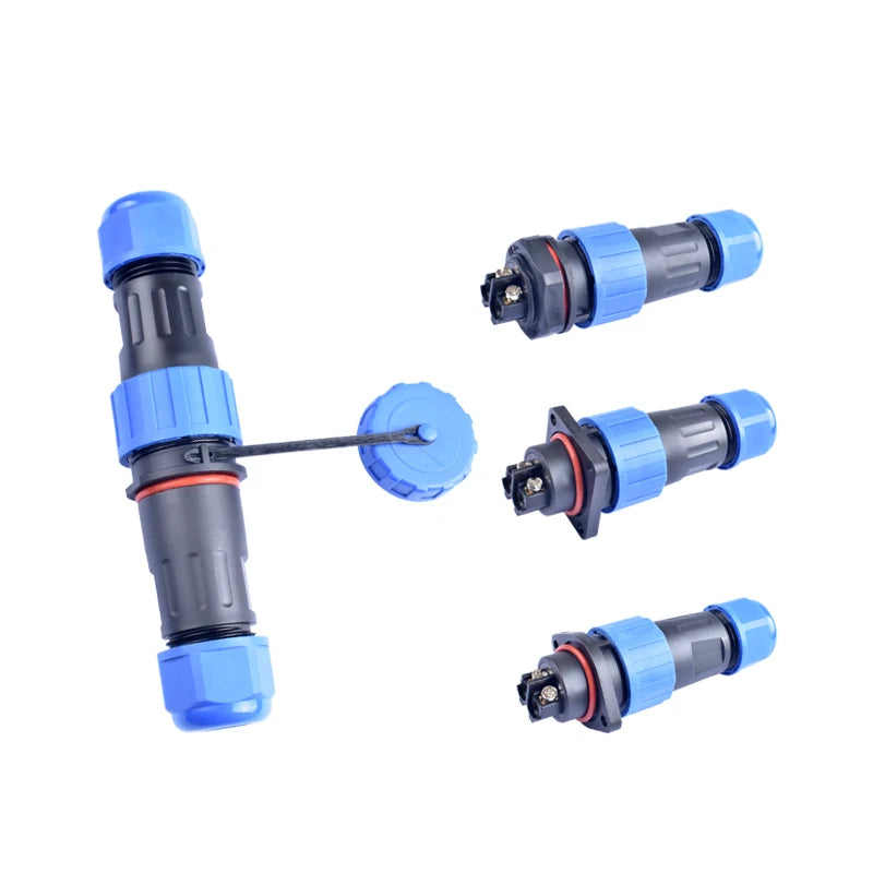 IP68 Waterproof Connector LD Series Male Plug & Female Socket 2-7 Pin & 9 Pin Panel Mount Aviation Wire Electrical Cable Connect