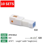 10 sets JST JWPF LED Automotive Wiring Harness 04T-JWPF-VSLE JST 03R JST-02T 02R 06T 08T  Light Strip Motorcycle Connector