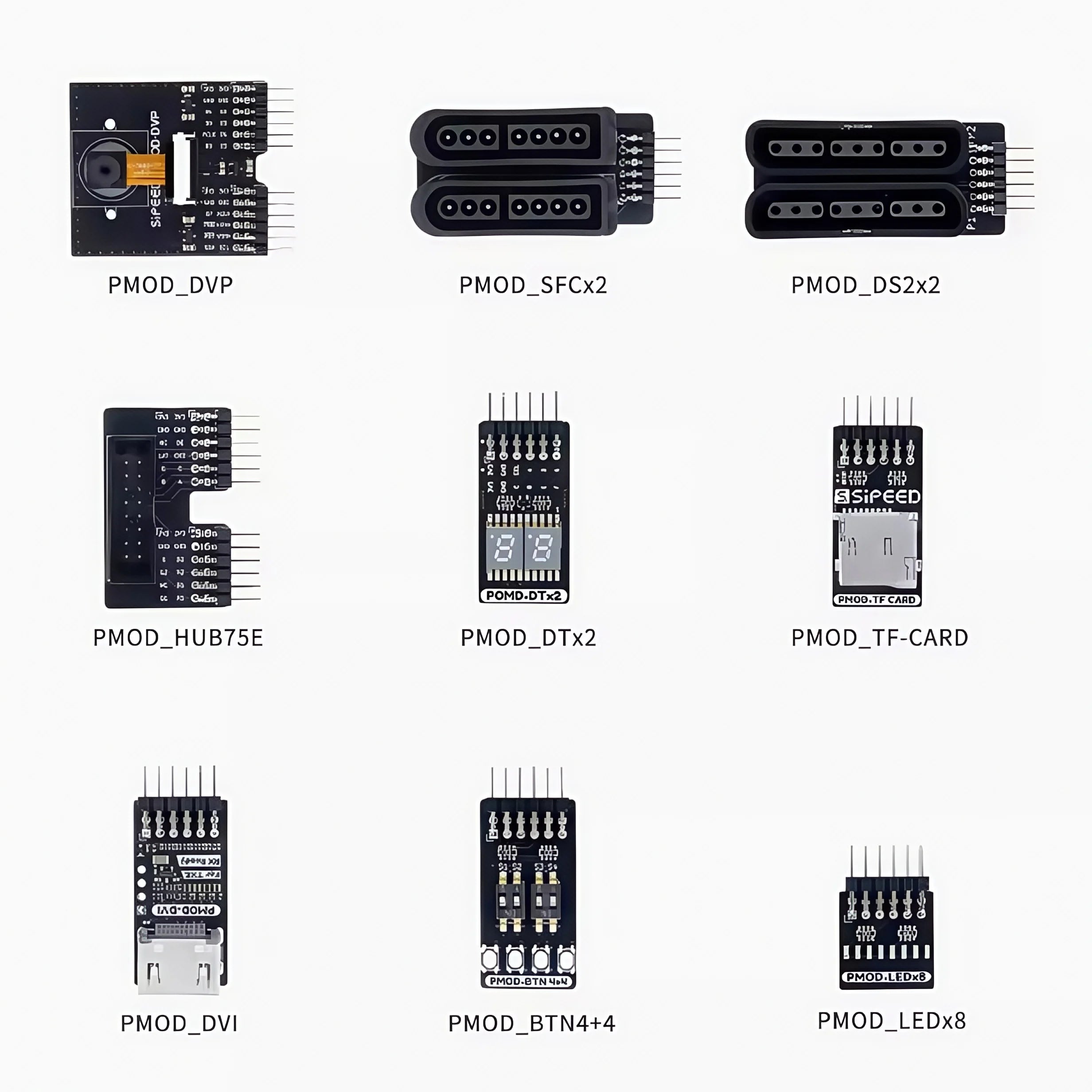 Sipeed Tang FPGA PMOD module LED switch HDMI camera digital tube HUB75E