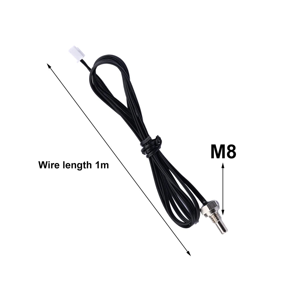 10K B3435 NTC Temperature Sensor Highly Accurate Thermistor Temperature Measuring Probe for Boiler Cold Storage Monitoring