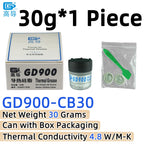 Net Weight 1/3/7/15/30 Grams Gray GD900 Thermal Conductive Grease Paste Plaster Heat Sink Commpound for CPU LED SSY BAS BR BX CB