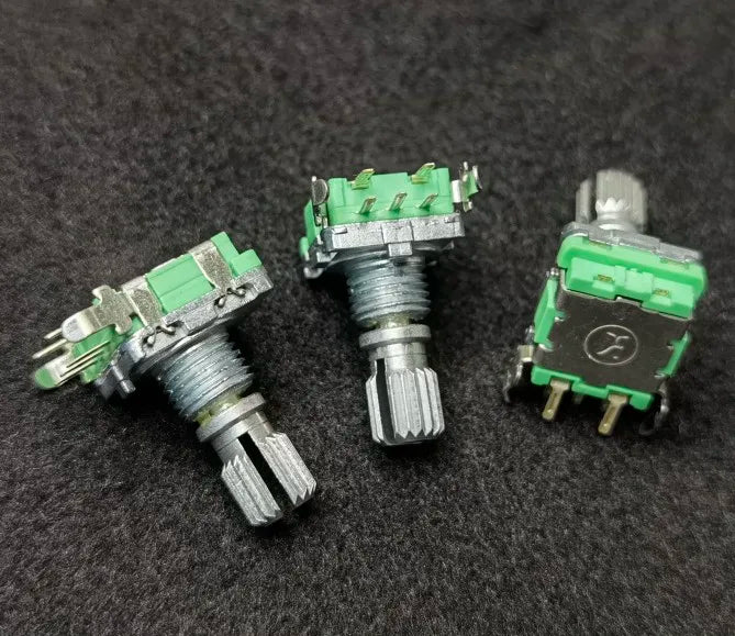 Taiwan EC11 encoder F11E side adjustment 20 bits 20 pulses with switch 15mm flower shaft 360 degrees