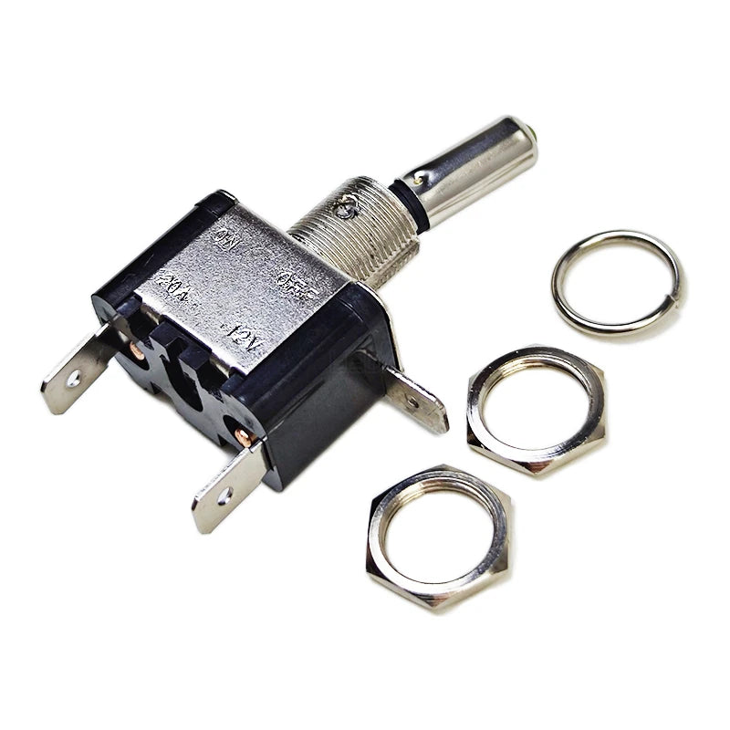 1Pcs 12V 20A Illuminated LED Toggle Switch Auto Car Boat Truck Red Blue Green Yellow White