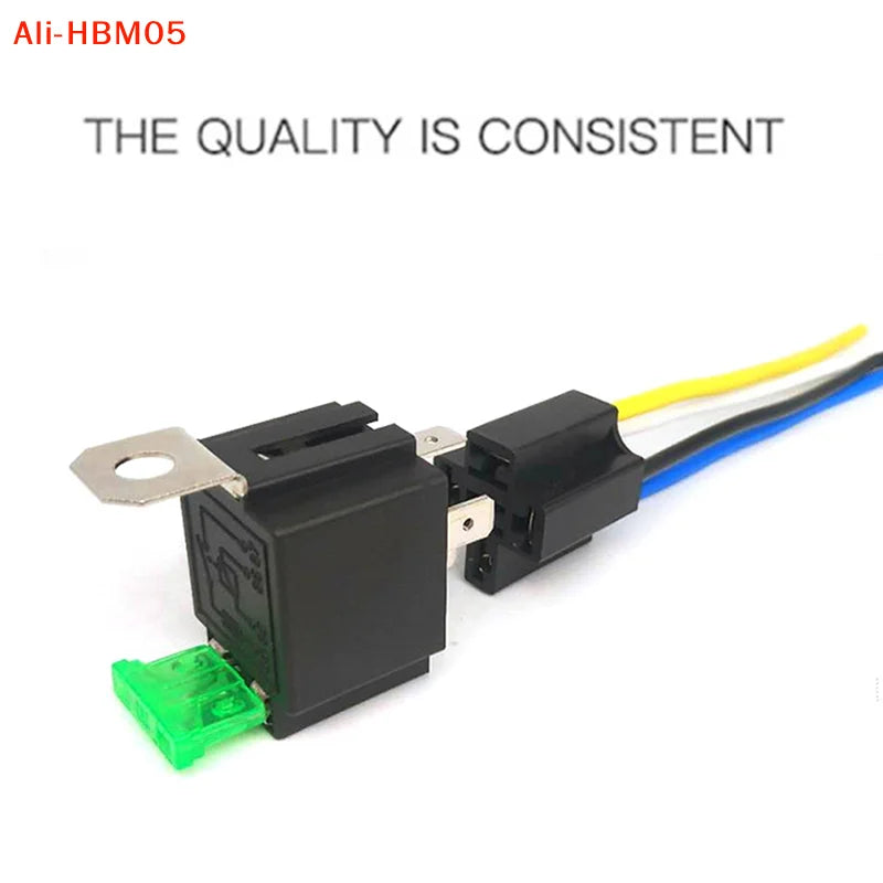(HB05)1Pc 4 Pin 5 Pin 30A Auto Relay With Fuse Coil Voltage 12V/24V DC Relay Vehicle Rel Fused Relay
