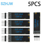 0.91 Inch 128x32 IIC I2C White / Blue OLED LCD Display DIY Module SSD1306 Driver IC DC 3.3V 5V for Arduino