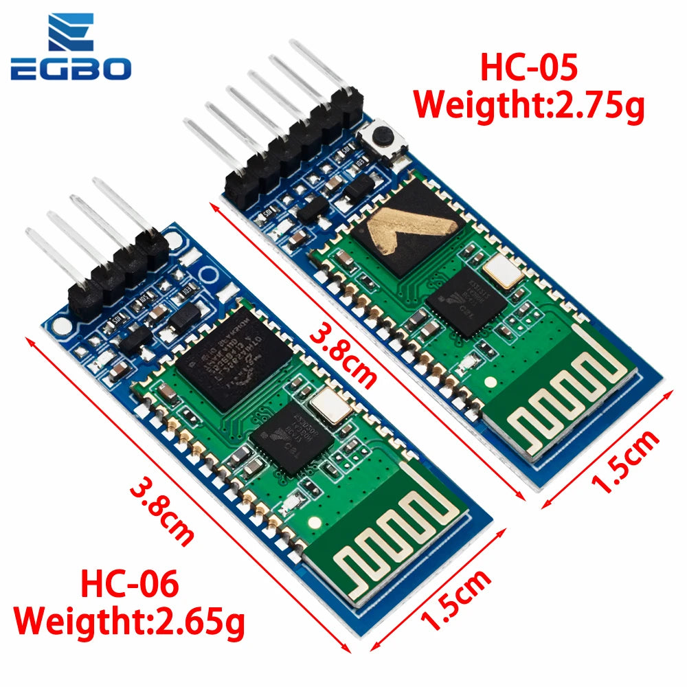 HC-05 HC-06 RF Wireless Bluetooth Transceiver Slave Module HC05 / HC06 RS232 / TTL to UART Converter and Adapter For Arduino