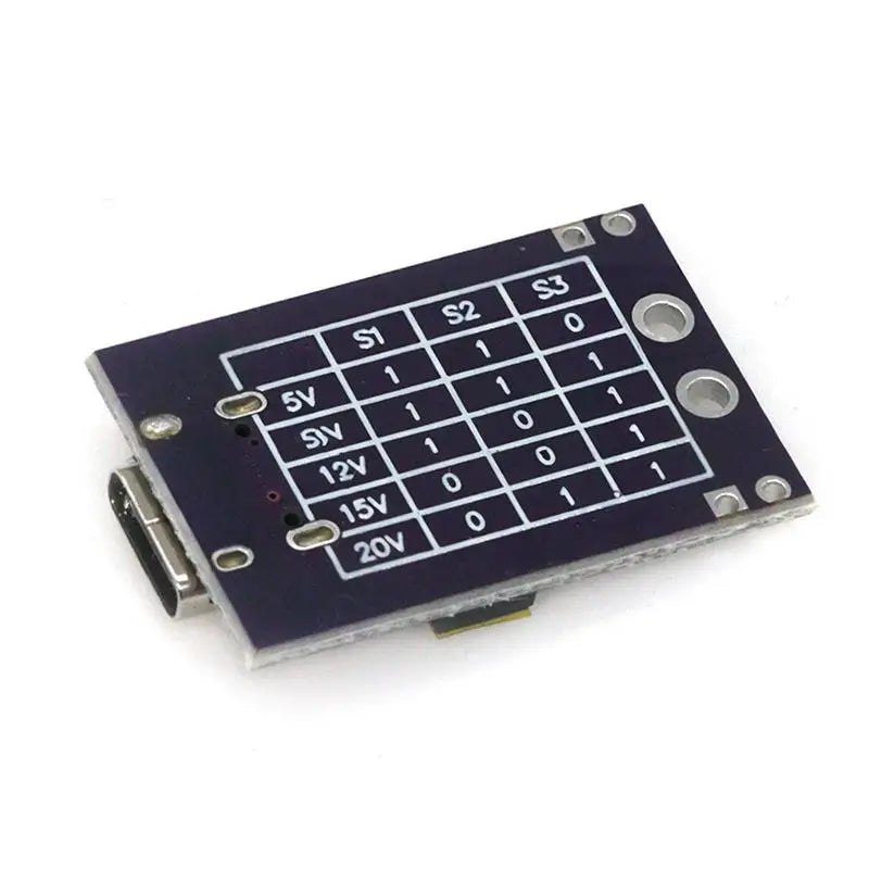 @*PD Trigger Module Type-C 5/9/12/15/20V Adjustable Fast Charging Decoy Board for DIY Electronics Projects