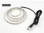 5V 1M 2M 3M 4M 5M USB Cable Power LED strip light lamp SMD 3528 Christmas desk Decor lamp tape For TV Background Lighting