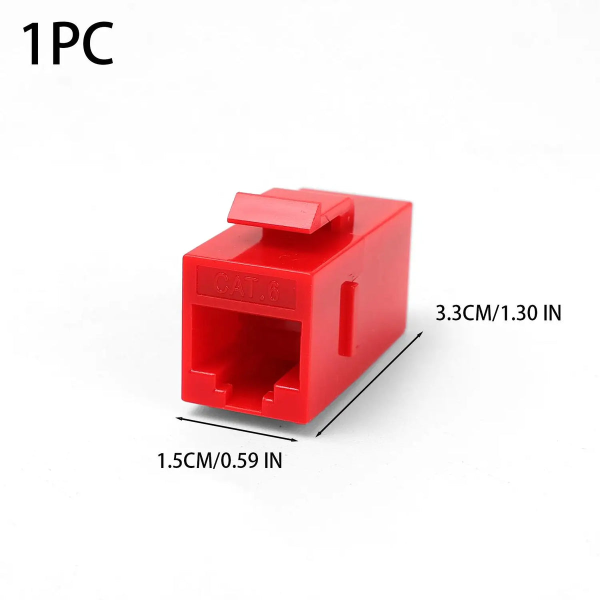 For RJ45 CAT6 Keystone Coupler Colorful Network Straight-through Connector Cat6 RJ45 Adapter Insert Inline Coupler CAT6 Keystone