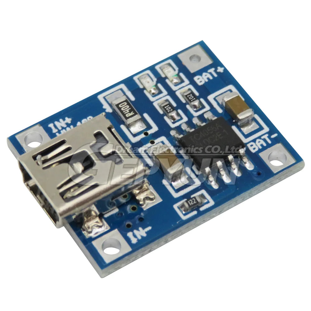 5pcs TP4056 +Protection Dual Functions 5V 1A Li-ion Charging module Board Micro TYPE-C USB 18650 Lithium Battery Charging Module