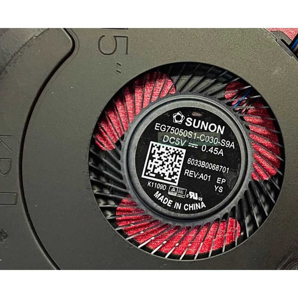 840G5 Laptop CPU Cooling Fan for HP for EliteBook 745 755 840 850 G5 ZBook 15uG5 L22307-001 EG75050S1-C030-S9A 6033B0059801 New