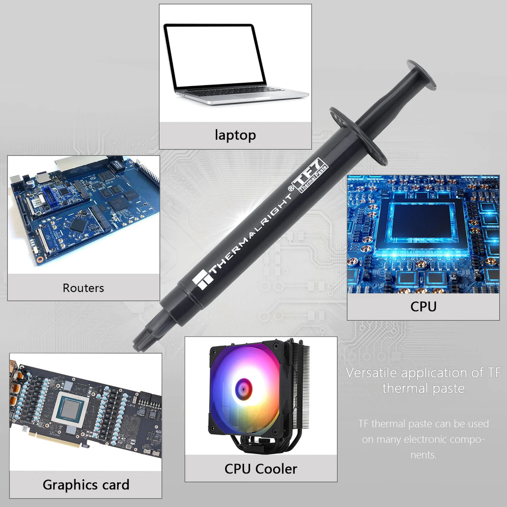 Thermalright TF7 2g Thermal Paste 12.8 W/mK CPU Heat Sink Paste for CPU &  CPU Air Cooler