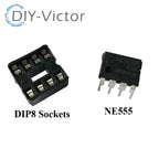20PCS/LOT New NE555 NE555P NE555N 555 Timers DIP-8 8 Pin DIP Sockets /SOP-8 SMD NE555DR IC BXV