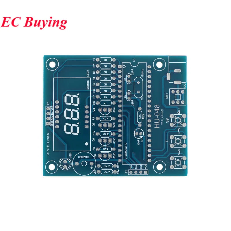 DIY Ultrasonic Rangefinder Kit 0-4M Distance Measuring Car Reverse Radar Alarm 51 Single Chip STC Electronic Welding Parts