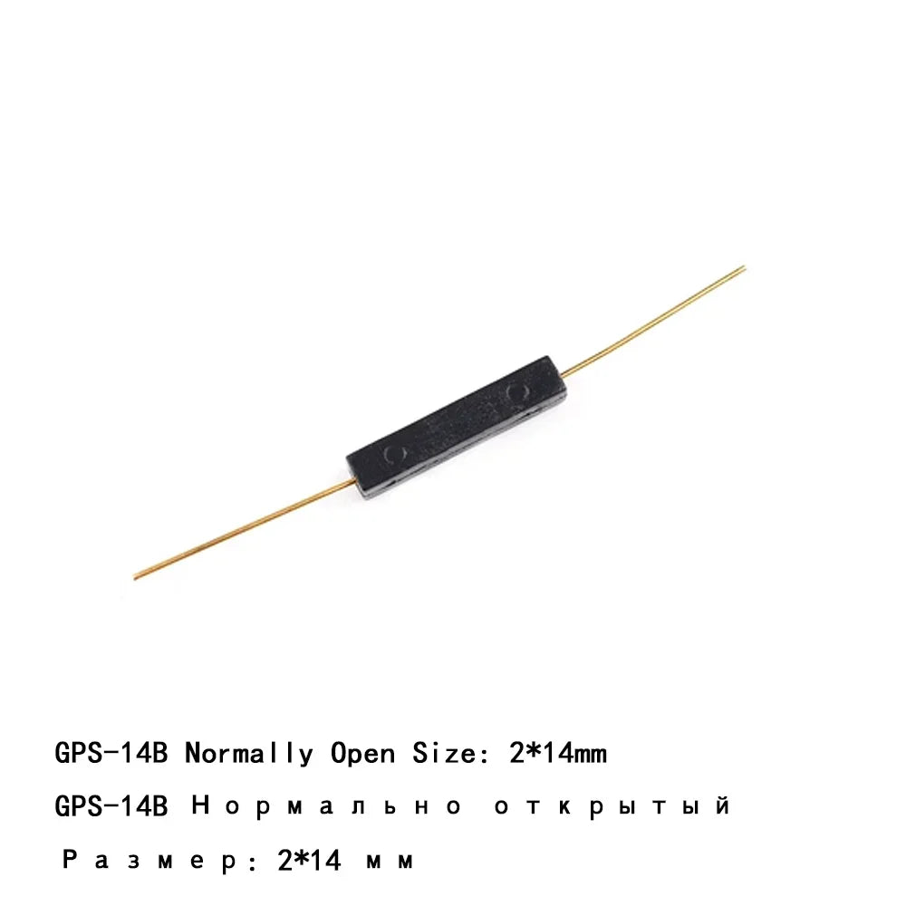 100pcs Reed Switch Magnetic Switch Normally Open Normally Closed NO NC Magnetic Conversion Sensor Induction Switch 4*28MM 1.8*10
