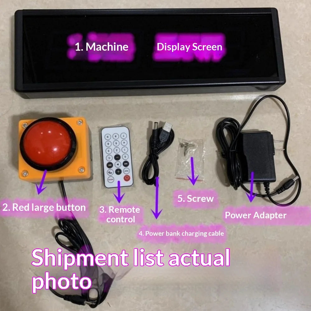 2.3 Inch 4 Digit LED Digital Timer Stopwatch Countdown Clock for Training Speech Competition No Voice