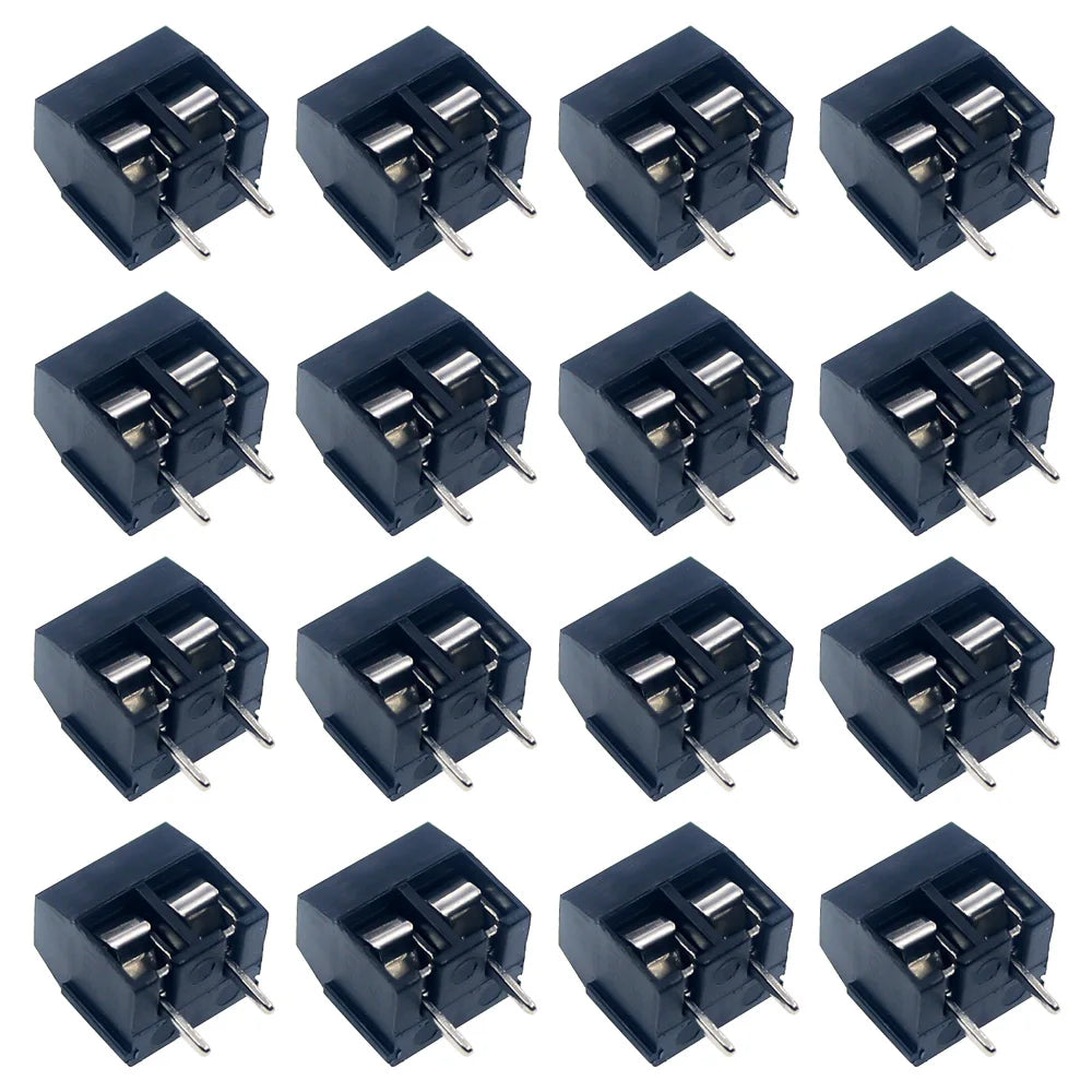 10/50PCS PCB Terminal Block Connector Pitch 5.0mm KF301 Straight Pin 2P 3P Screw PCB Terminal Blocks Connector Assortment Kit