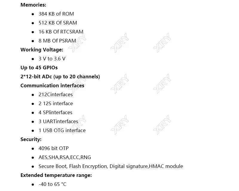 XRY ESP32-S3 CAM development board WiFi+Bluetooth module ESP32-S3-N16R8 with OV2640 camera Tablero de desarrollo de cámara ESP32