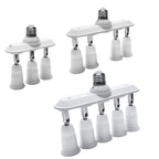 E27-5E27 3/4E26 Linear Edison Screw CFL LED Lamp Bulb Base Adapter 250V 2A Light Socket Splitter Extender