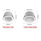 LED High-Efficiency Recessed, Ceiling Light Anti Glare Downlight,Tuya Bluetooth/ Zigbee matter Smart Lamp Lighting AC85V-260V