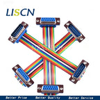 1pcs D-SUB DIDC 9 15 25 37Pin DB9 DB15 DB25 DB37 Male Female Cable D-SUD serial port connector adapter RS232 COM Extension Cable