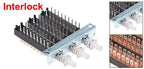 1Pc Interlock/Latching Push Button Switch Piano Type 6/12/18/24Pin 1/2/3/4/5/6/7/8 Row Straight Through Hole Straight Key Switch