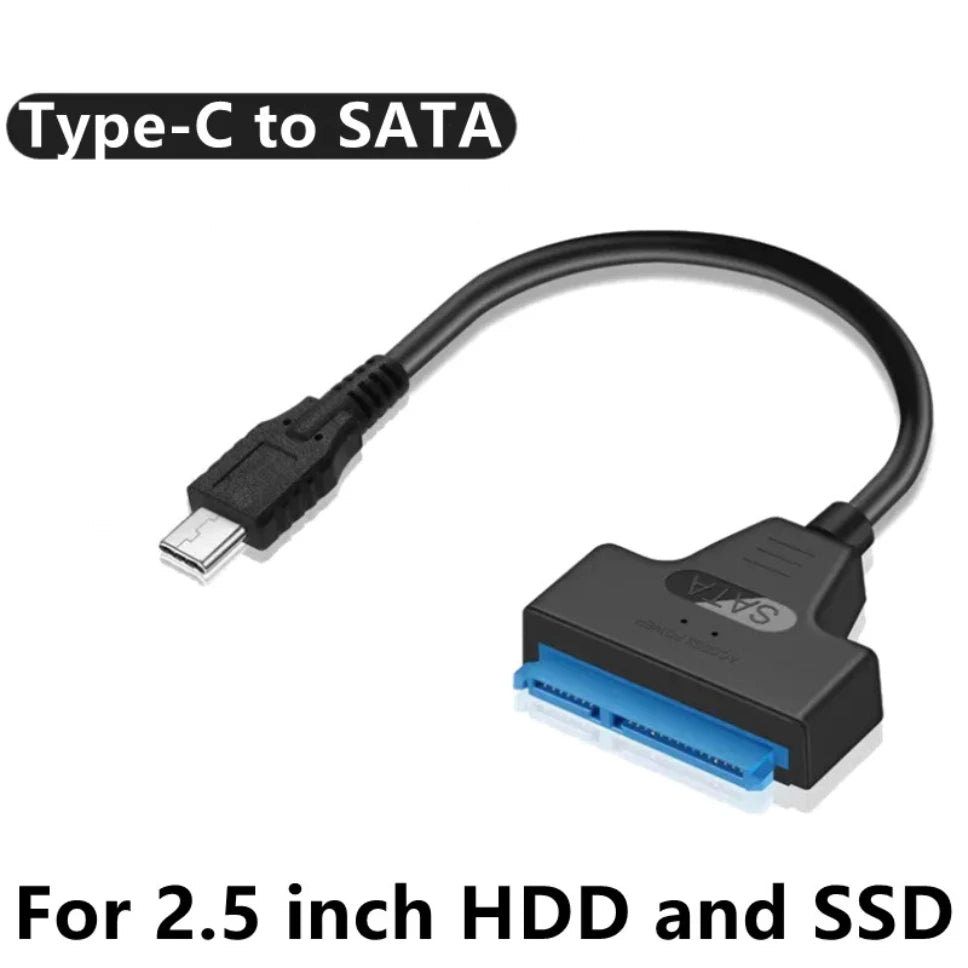 USB SATA 3 Cable Sata To USB 3.0 / 2.0 Adapter Support 2.5Inch External SSD HDD Hard Drive UP To 6 Gbps 22 Pin Sata III Cable
