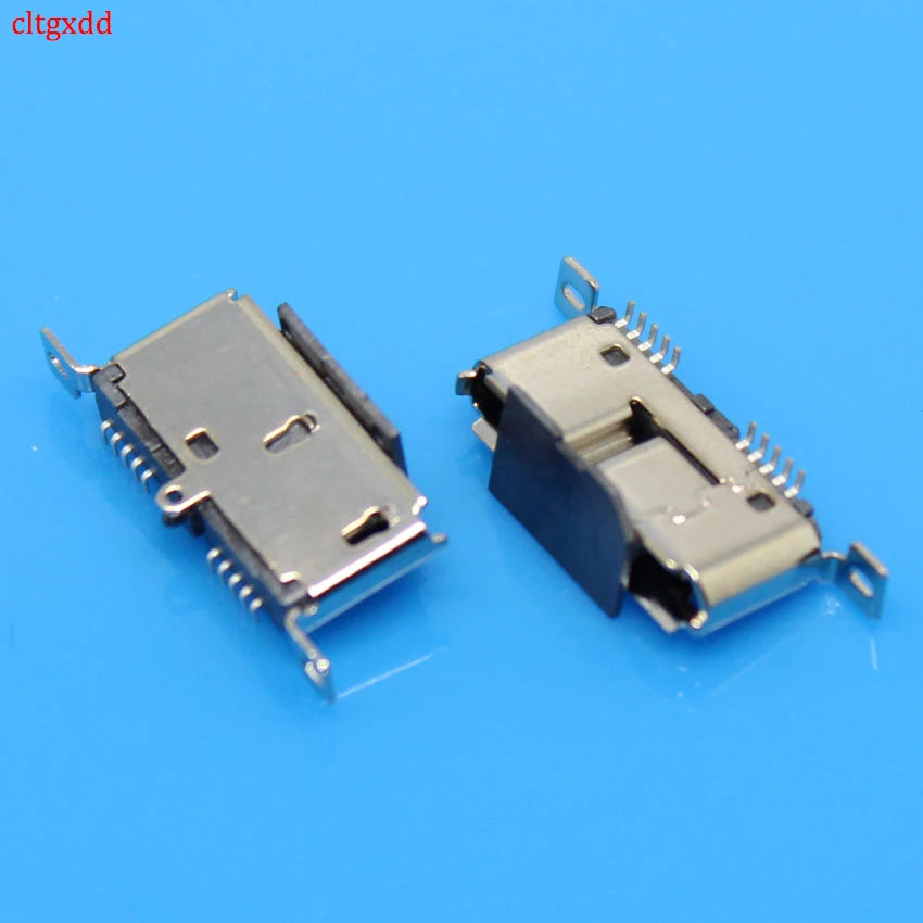 1 Piece Micro USB 3.0 B Type DIP Female Socket DIP2 10pin USB Connector for Mobile Hard Disk Drives Data 3.0 Vertical USB Jack