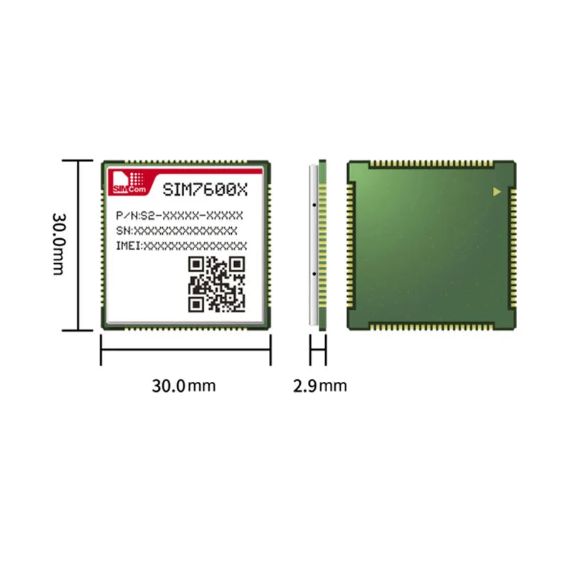 SIM7600 Core Board LTE CAT1+GNSS Module SIM7600G Global Band SIM7600SA SIM7600E Development Board Breakout Kit with Antenna